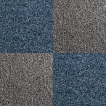 40 x Tapijttegels - Kleur: Storm Blauw en Antraciet - beschikbaar voor biedingen