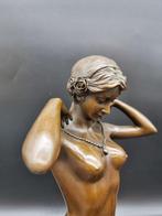 Beeld, XL Bronze Statue New Necklace 4.2KG - 30 cm -, Antiek en Kunst