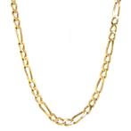 Gouden collier figaro 55.5 cm 14 krt, Sieraden, Tassen en Uiterlijk, Kettingen, Ophalen of Verzenden, Nieuw