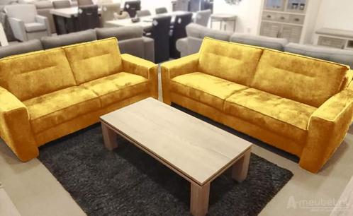Bankstel Ravello - rechte banken - Goud, Huis en Inrichting, Banken | Bankstellen, Nieuw, Stof
