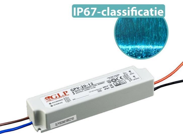 GLP - LED voedingsadapter - 12V 24W 2A - geschikt voor 12V, Huis en Inrichting, Lampen | Overige, Nieuw, Verzenden