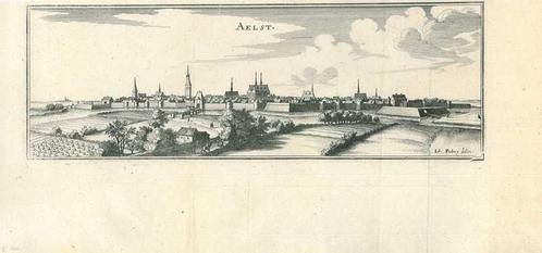Zicht op Aalst, Antiek en Kunst, Kunst | Etsen en Gravures