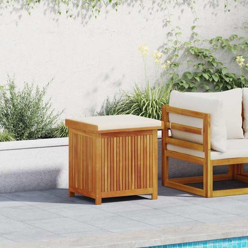 vidaXL Kussenbox voor buiten 60x50x61 cm massief acaciahout, Tuin en Terras, Overige Tuin en Terras, Nieuw, Verzenden