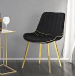 STOEL PARIS NERA/GOUD SET 2 STUKS CM 51X59X79, Ophalen of Verzenden, Nieuw