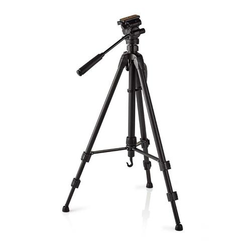 Tripod foto camera driepoot Statief Pan/Tilt max 147,5 cm, Audio, Tv en Foto, Fotografie | Statieven en Balhoofden, Driepoot, Nieuw