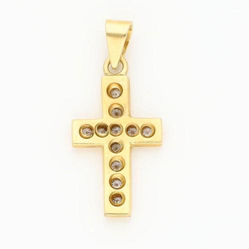 Hanger - 18 karaat Geel goud Diamant (Natuurlijk), Sieraden, Tassen en Uiterlijk, Antieke sieraden