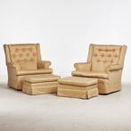 Fauteuil (4) - Textiel, Hout