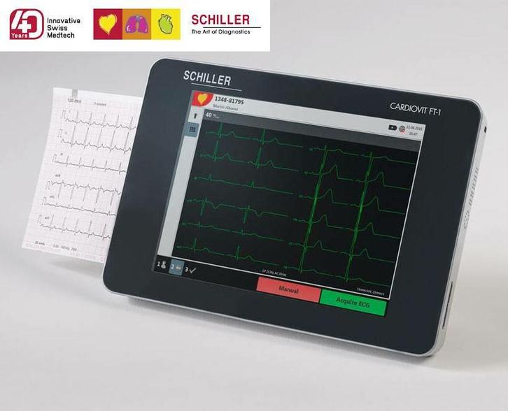 Schiller ECG monitor Cardiovit FT-1 met interpretatie, Diversen, Verpleegmiddelen, Nieuw, Verzenden