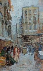 Vincenzo Migliaro (1858-1938) - Vicolo di Napoli, Antiek en Kunst