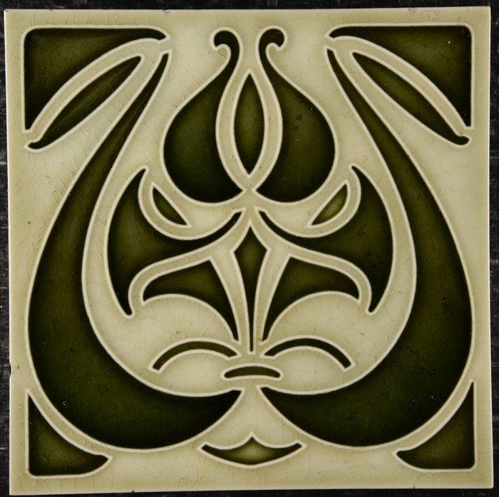Jugendstil Tegel - Aktien-Gesellschaft Norddeutsche, Antiek en Kunst, Antiek | Glas en Kristal