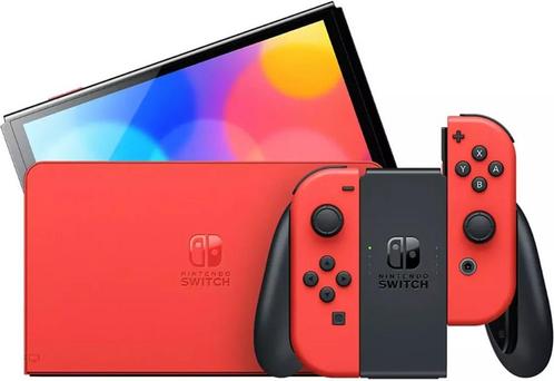 Nintendo Switch OLED-model - Mario Red Edition (Nintendo..., Spelcomputers en Games, Spelcomputers | Nintendo Switch, Gebruikt
