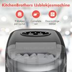 2dekans | KitchenBrothers IJsblokjesmachine - 1.6L - 8 min., Ophalen of Verzenden, Zo goed als nieuw