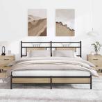vidaXL Bedframe zonder matras hout sonoma eikenkleurig, Huis en Inrichting, Slaapkamer | Bedden, Bruin, Verzenden, 200 cm, 160 cm