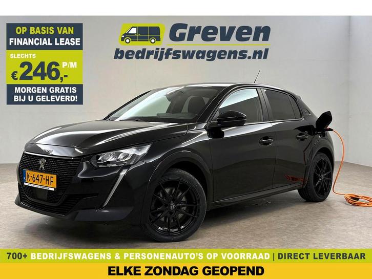 Peugeot e-208 EV Active 50 kWh | SOH 93% | Snelladen |, Auto's, Peugeot, Te koop, Automaat, Financial lease, Elektrisch, Zwart
