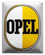 Opel emaille wit/geel, Nieuw, Verzenden
