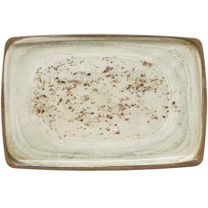 Borden | NATURE | Porselein | Ecru | 6 Stuks | 370x250mm, Zakelijke goederen, Horeca | Keukenapparatuur, Nieuw in verpakking, Verzenden