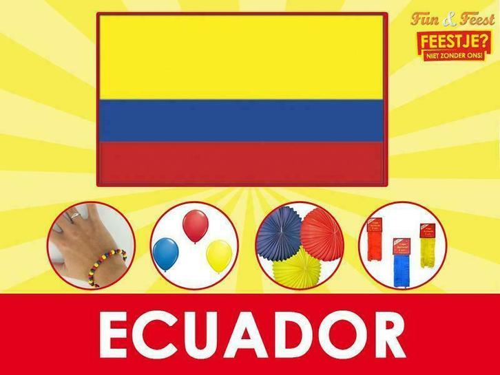 Mega aanbod Ecuador vlaggen - Vlag van Ecuador, Diversen, Vlaggen en Wimpels, Nieuw, Ophalen of Verzenden