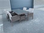 Mooi tuinset van stevige kwaliteit van het merk 4SO, Tuin en Terras, Tuinsets en Loungesets, Zo goed als nieuw, Rotan, 4 zitplaatsen