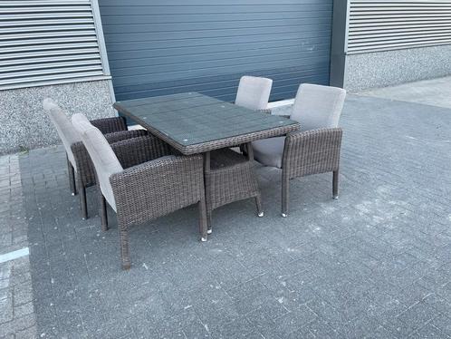 Mooi tuinset van stevige kwaliteit van het merk 4SO, Tuin en Terras, Tuinsets en Loungesets, Tuinset, Zo goed als nieuw, 4 zitplaatsen