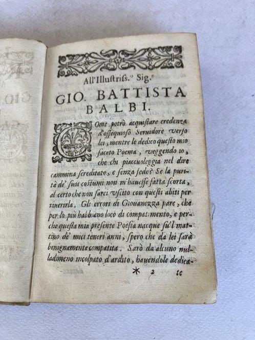 Carlo Torre - I NUMI RIVALI POEMA HEROICOMICO - 1640, Antiek en Kunst, Antiek | Boeken en Bijbels