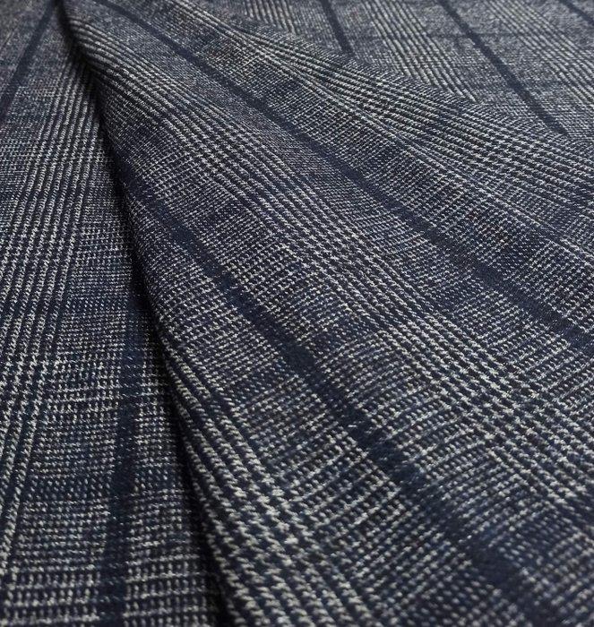 A395 - 520 x 150 cm - Principe di Galles in pura lana, Antiek en Kunst, Antiek | Kleden en Textiel