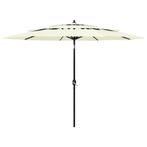 Parasol Zandkleurig 3m - Retourdeal - 51% Korting!, Tuin en Terras, Kantelbaar, Nieuw, Ophalen of Verzenden, Stokparasol
