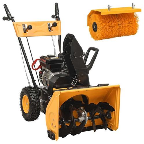 vidaXL Sneeuwblazer en vegerset 2-in-1 benzine 6,5 pk, Tuin en Terras, Hand-tuingereedschap, Nieuw, Verzenden
