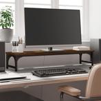 vidaXL Monitorstandaard 85x23x15,5 cm bewerkt hout bruin, Computers en Software, Overige Computers en Software, Verzenden, Nieuw