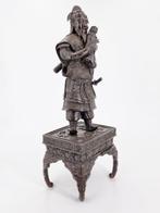 Samurai - 54 cm! - Late Edo Period - sculptuur Brons -, Antiek en Kunst