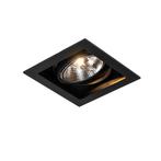 Moderne inbouwspot zwart 18 cm verstelbaar - Artemis 111, Huis en Inrichting, Nieuw, Metaal of Aluminium, Modern