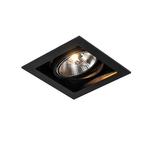 Moderne inbouwspot zwart 18 cm verstelbaar - Artemis 111, Huis en Inrichting, Lampen | Spots, Nieuw, Metaal of Aluminium
