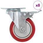 vidaXL Zwenkwielen 8 st 100 mm, Verzenden