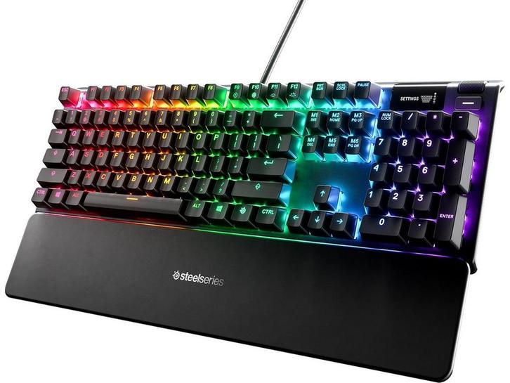 SteelSeries Apex 5 - Hybride Mechanisch Gaming Toetsenbord -, Computers en Software, Toetsenborden, Zo goed als nieuw, Verzenden