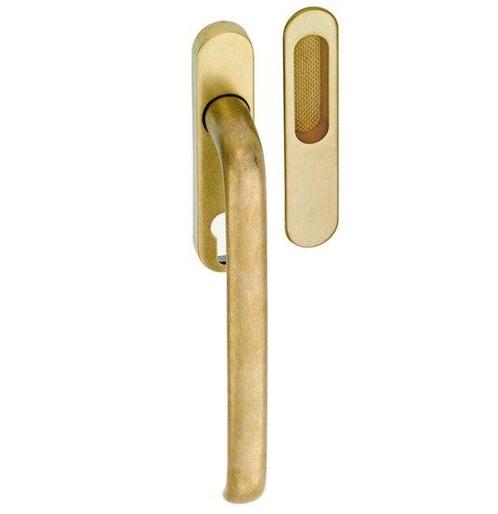 Hef/Schuifdeurbeslag Elegant PC69 messing antiek, Doe-het-zelf en Verbouw, Hang- en Sluitwerk, Nieuw, Ophalen of Verzenden