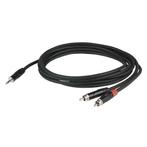 DAP FLX303 Stereo Mini Jack - 2x RCA kabel PRO 3m, Muziek en Instrumenten, Verzenden, Nieuw