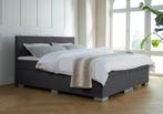 ACTIE! Boxspring Andorra 160 200 Antraciet, Huis en Inrichting, Slaapkamer | Boxsprings, Verzenden, 200 cm, 160 cm, Nieuw