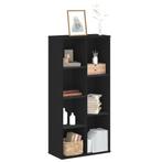 vidaXL Boekenkast 50x25x105 cm bewerkt hout zwart, Huis en Inrichting, Verzenden, Nieuw, Overige houtsoorten