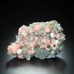 Uitstekend RHODOCHROSITE met QUARTET en CALCITE specimen uit, Verzamelen