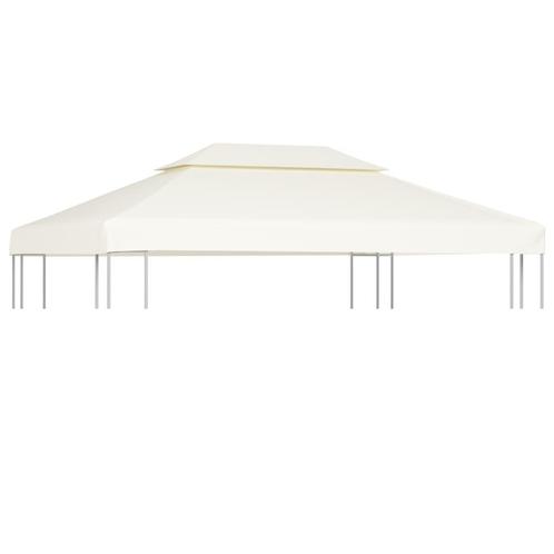 vidaXL Vervangend tentdoek prieel 310 g/m² 3x4 m crèmewit, Tuin en Terras, Partytenten, Nieuw, Verzenden