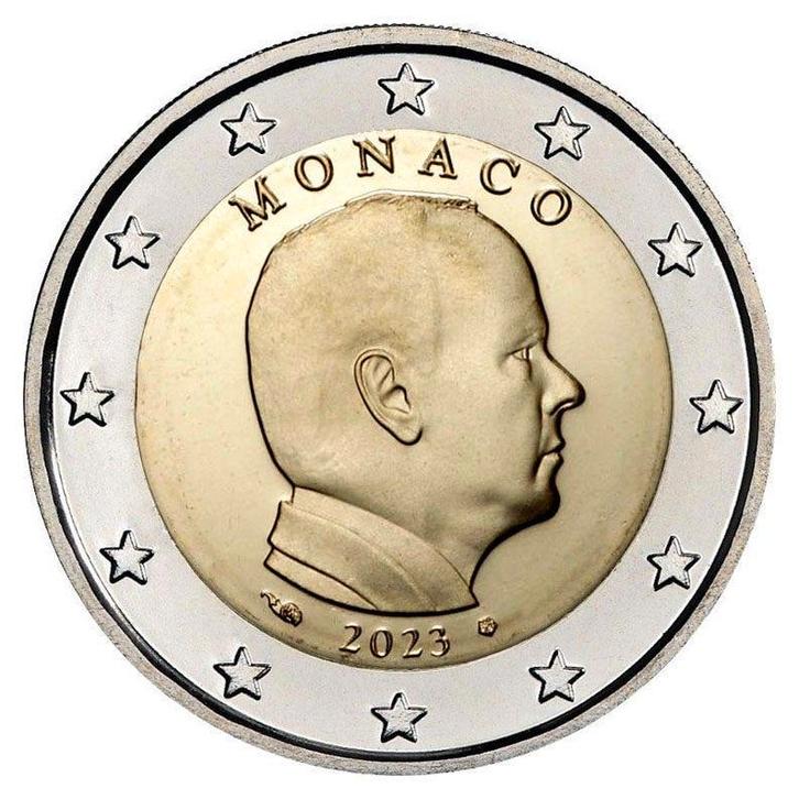 Monaco 2 Euro 2023 UNC, Postzegels en Munten, Munten | Europa | Euromunten, Verzenden