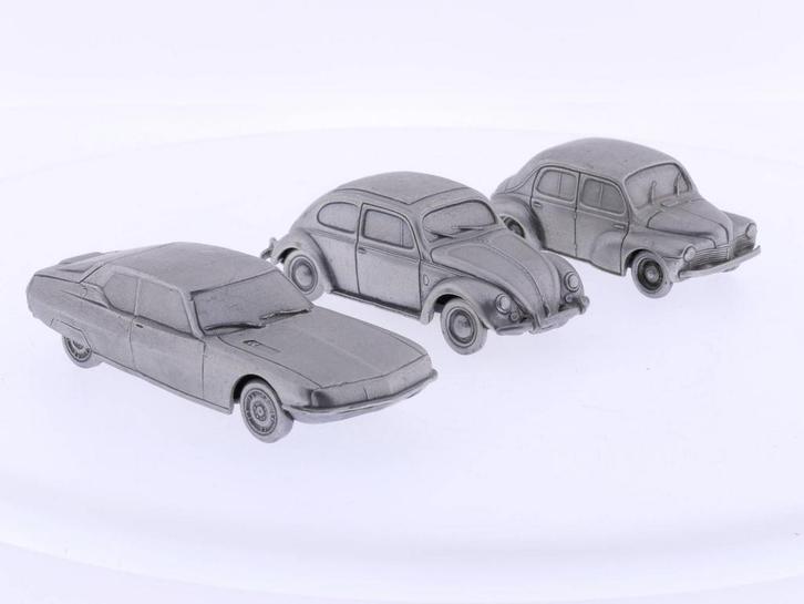 Schaal 1:43 de Poligny Creation VW Kever, Renault 4CV en..., Hobby en Vrije tijd, Modelauto's | 1:43, Gebruikt, Ophalen of Verzenden