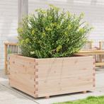 vidaXL Plantenbak 90x90x49,5 cm massief grenenhout, Verzenden, Nieuw, Hout