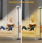 Moderne LED Vloerlamp – 1,9m Staande Lamp met Dimbare Ringen, Huis en Inrichting, Lampen | Vloerlampen, Verzenden, Nieuw