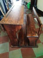 Bureau - hard hout - Vintage schoolbank