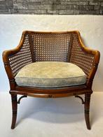 Stoel - Hout - Vintage Fauteuil in Faux Bamboe, Antiek en Kunst