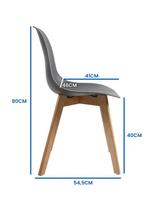 Lichtgewicht Stoelen Grijs 6x | 3,65kg | Laatste Stuks!, Huis en Inrichting, Stoelen, Nieuw, Ophalen of Verzenden, Vijf, Zes of meer stoelen