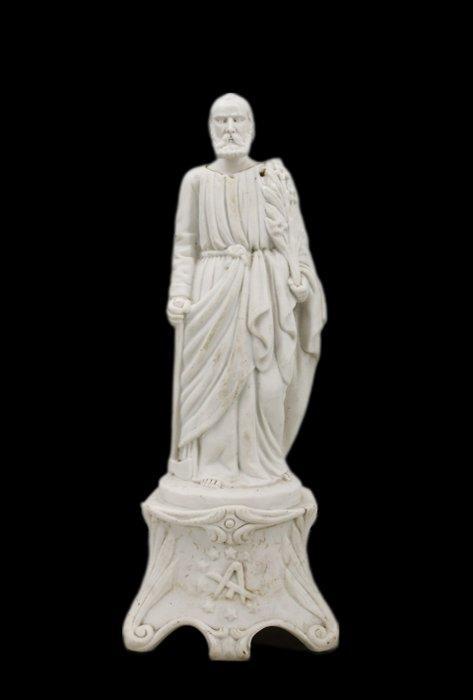 sculptuur, Saint Matthias - 35 cm - Porseleinen biscuit, Antiek en Kunst, Kunst | Niet-Westerse kunst