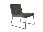 Veiling - 2x WHITE LABEL GROENE STOFFEN FAUTEUIL CLARK, Huis en Inrichting, Stoelen, Nieuw