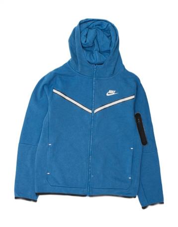 NIKE Boys Zip Hoodie Sweater 13-14 Years XL  Blue beschikbaar voor biedingen