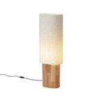 Japandi vloerlamp hout met linnen kap 90cm - Lamel, Huis en Inrichting, Lampen | Vloerlampen, Nieuw, Overige materialen, Japandi